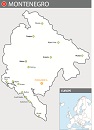 Карта государства: Черногория
