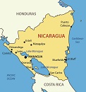 Карта государства: Никарагуа