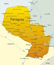 Карта государства: Парагвай