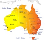 Карта государства: Австралия