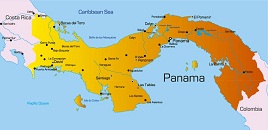 Карта государства: Панама