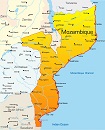 Карта государства: Мозамбик