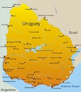 Карта государства: Уругвай