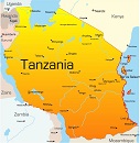 Карта государства: Танзания