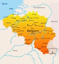 Карта государства: Бельгия