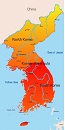 Карта государства: Корея
