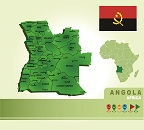 Карта государства: Ангола