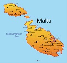 Карта государства: Мальта