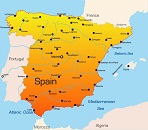 Карта государства: Испания