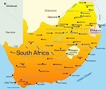 Карта государства: Южная Африка
