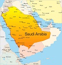 Карта государства: Саудовская Аравия