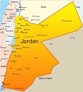 Карта государства: Иордания