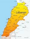 Карта государства: Ливан