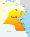 Карта государства: Кувейт
