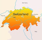 Карта государства: Швейцария