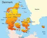 Карта государства: Дания