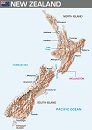Карта государства: Новая Зеландия