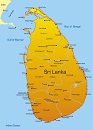 Карта государства: Шри-Ланка
