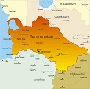 Карта государства: Туркменистан