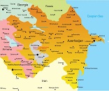 Карта государства: Азербайджан
