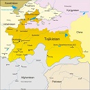 Карта государства: Таджикистан