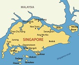 Карта государства: Сингапур