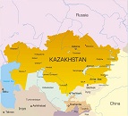 Карта государства: Казахстан