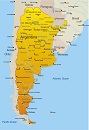 Карта государства: Аргентина