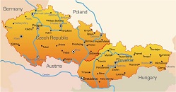 Карта государства: Чехия