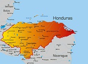 Карта государства: Гондурас